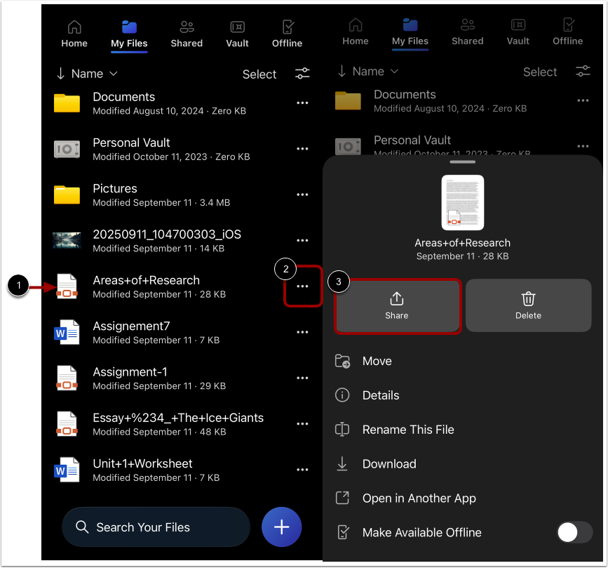 Share OneDrive File