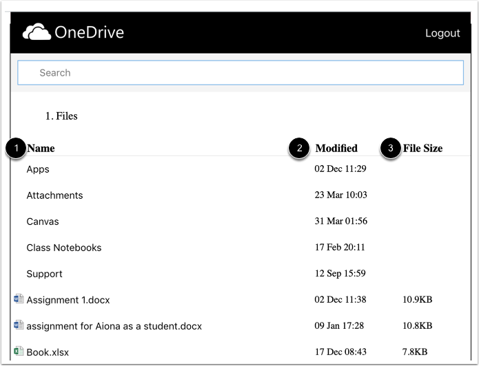 View OneDrive
