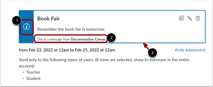 View Global Announcement