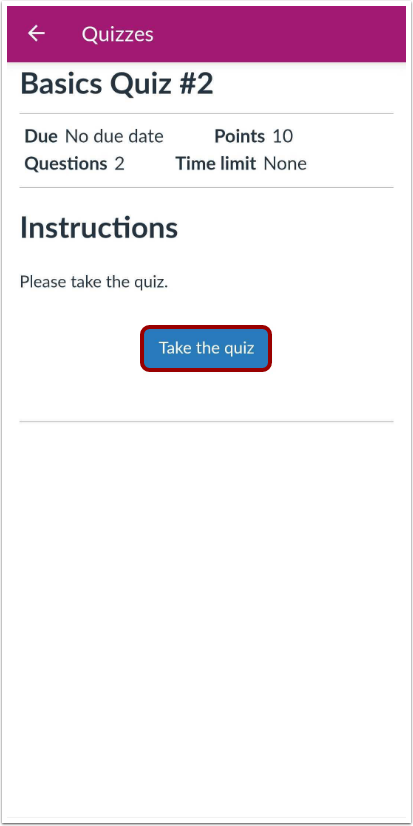 Take Quiz