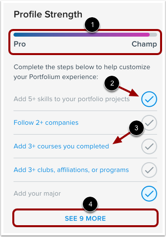 View Profile Strength