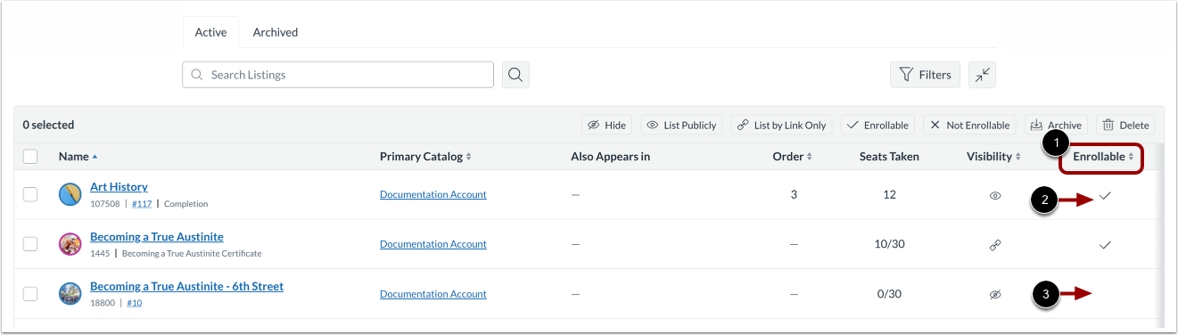 View Enrollment Status