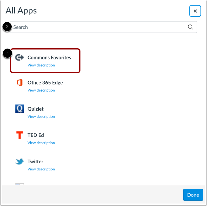 Open Commons Favorites