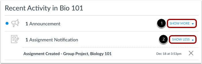 Expand and Collapse Notifications