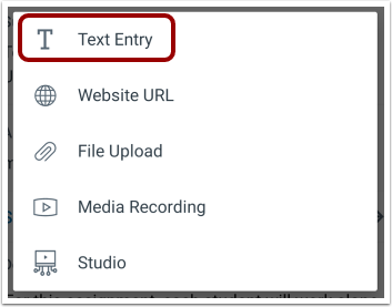 Select Text Entry