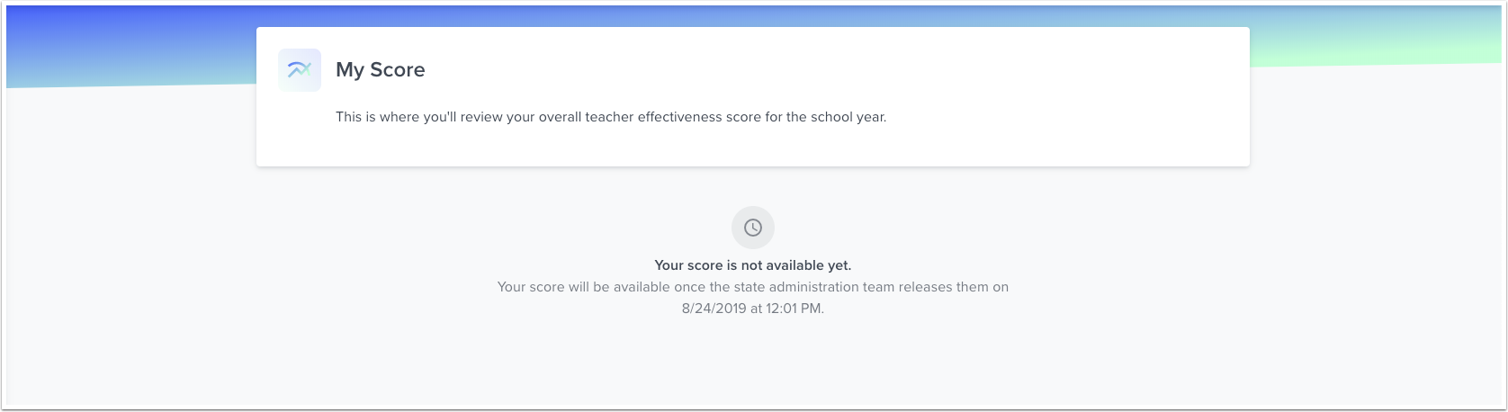 View Unavailable Score