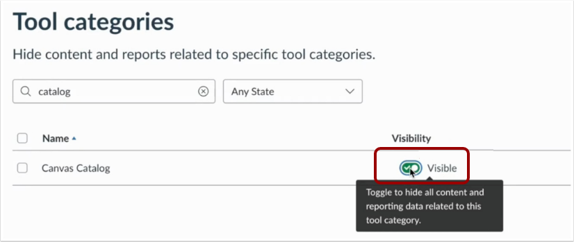 View Enable Visibility