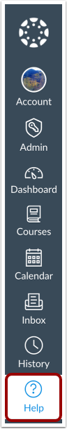 Open Canvas Help Menu