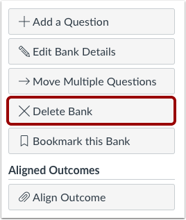 Delete Question Bank