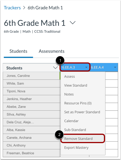 Select Duplicate Standard