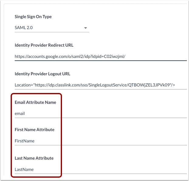 LearnPlatform’s SAML setup page