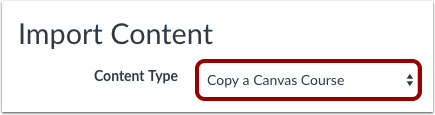 Select Content Type