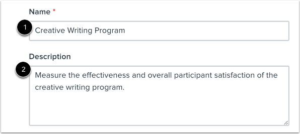 Enter Program Details