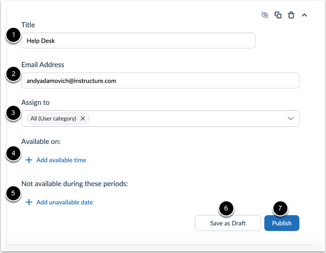 Enter Email Routing Details