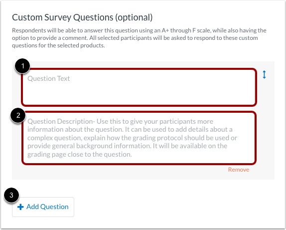 Add Question Details