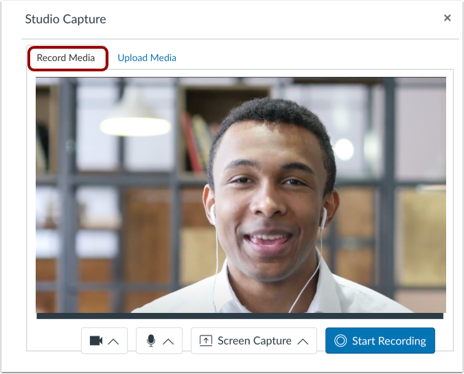 View Record Media Tab