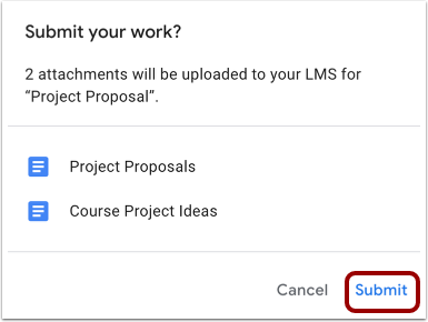 View Submission Confirmation