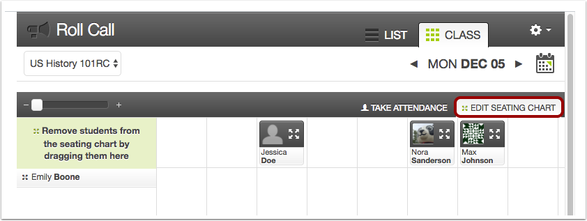 Create Seating Chart