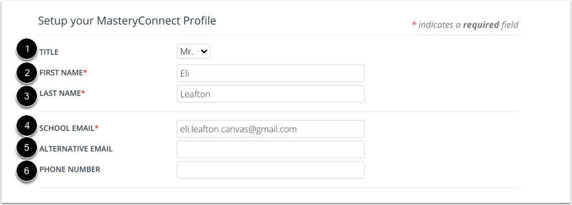 Enter Account Details