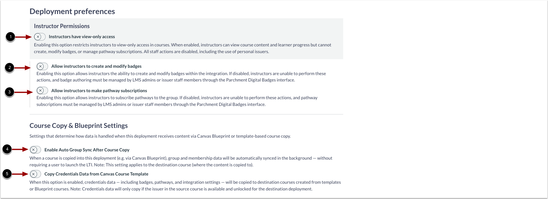 Deployment Preferences