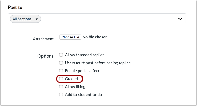Add Discussion Options