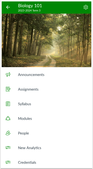 View Navigation Menu