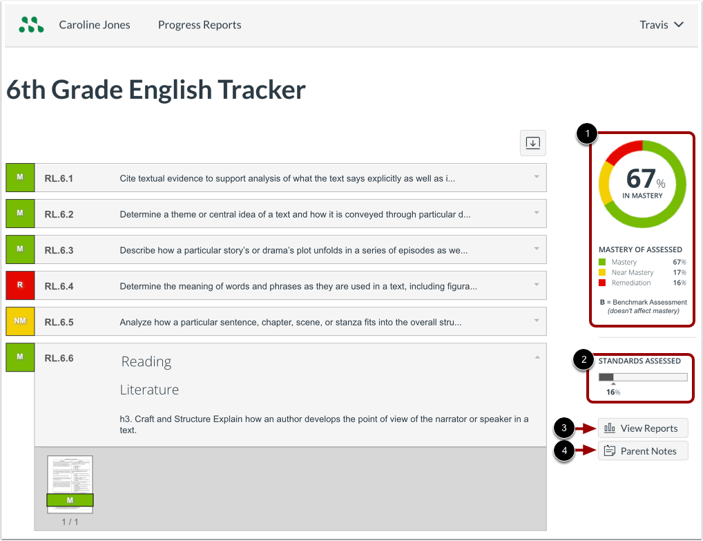 Open Reports and Notes