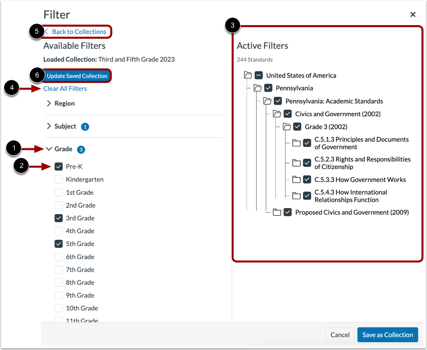 Edit Standard Collection