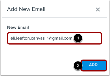 Enter New Email Address