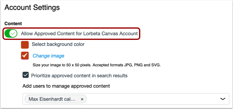 Allow Approved Content