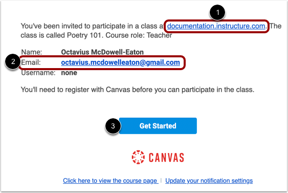 Accept Course Invitation