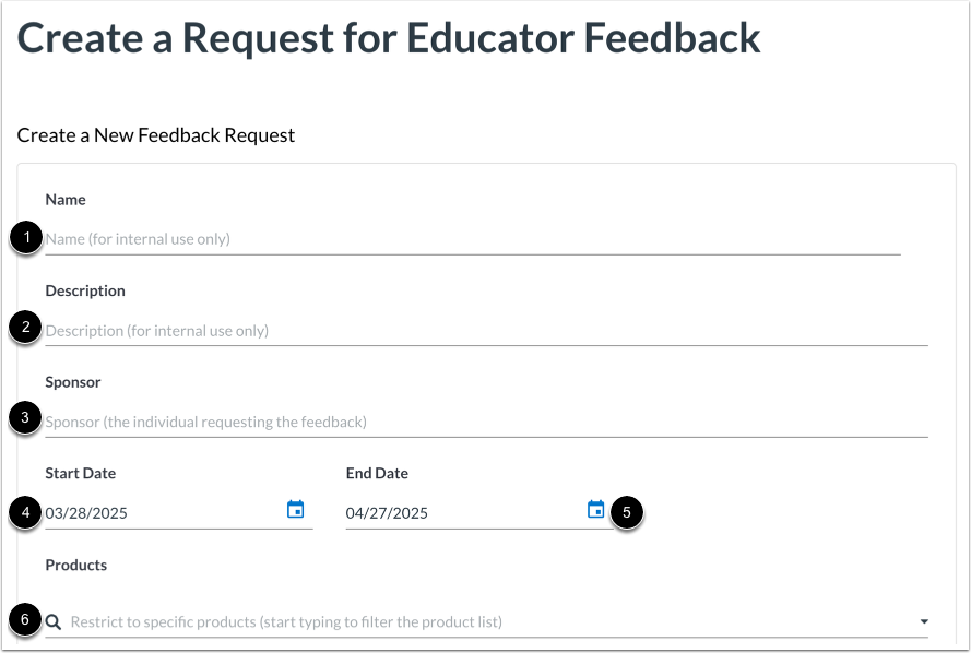 Enter Request Details