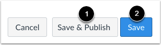 Save and Publish