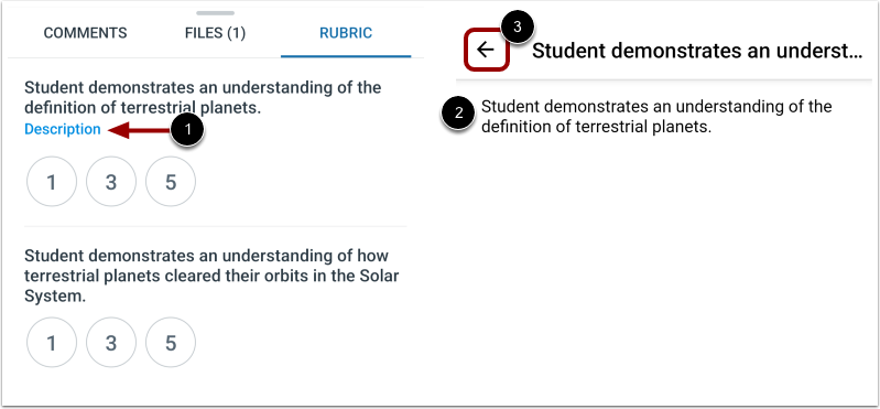 View Criterion Description