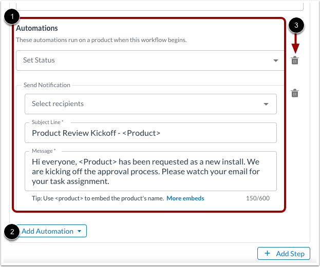 Manage Automation Details
