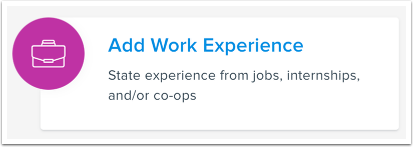 Add Work Experience