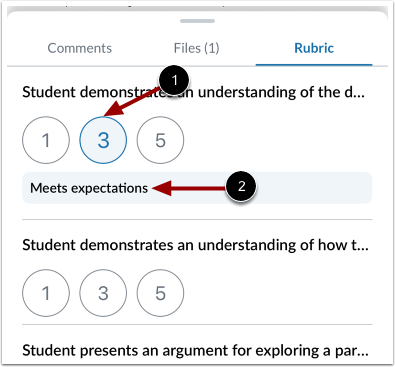 View Criterion Rating