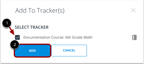 Add Community Assessment to Tracker