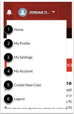 View User Menu