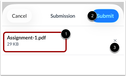 How do I upload a file as an assignment submission in the Canvas app on ...