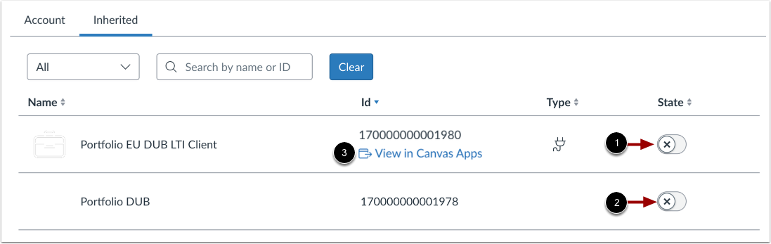 Portfolio Inherited Developer Keys