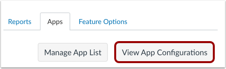 View App Configurations