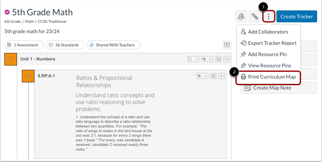 Open Share Curriculum Map