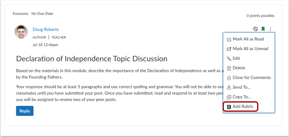 View Published Discussion