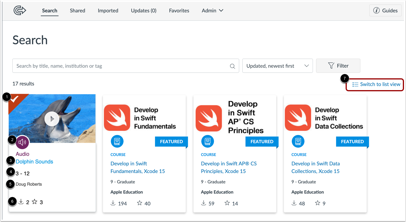 View Resources in Card View