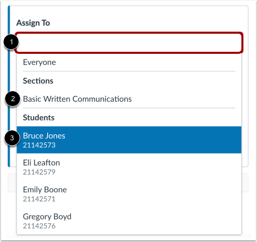 Select Assignees