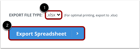 Export Tracker Spreadsheet