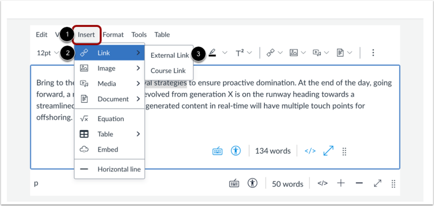 How do I create hyperlinks to external URLs in the Rich Content Editor ...
