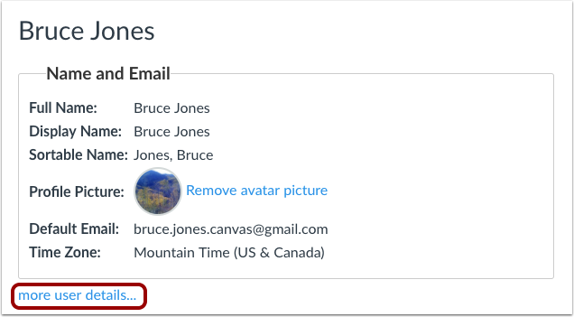 View More User Details