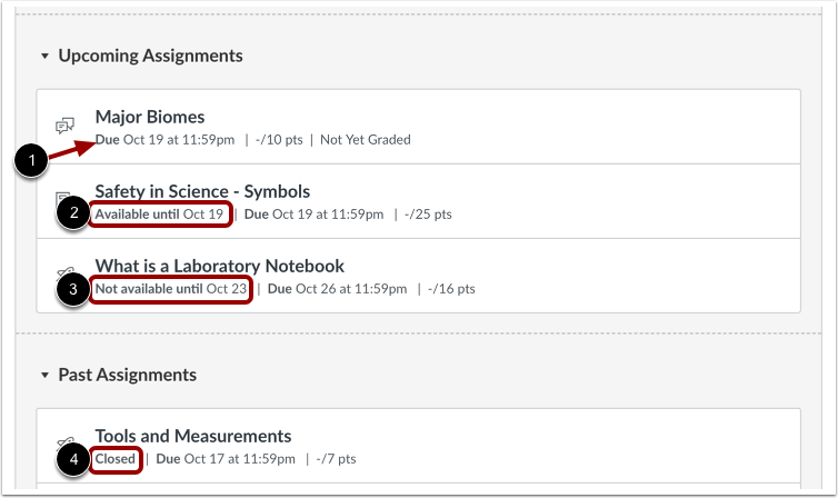 View Availability Dates